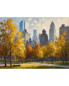 Fall Trees in the Heart of the City