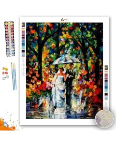 WEDDING UNDER THE RAIN - Paint By Numbers Full Kit