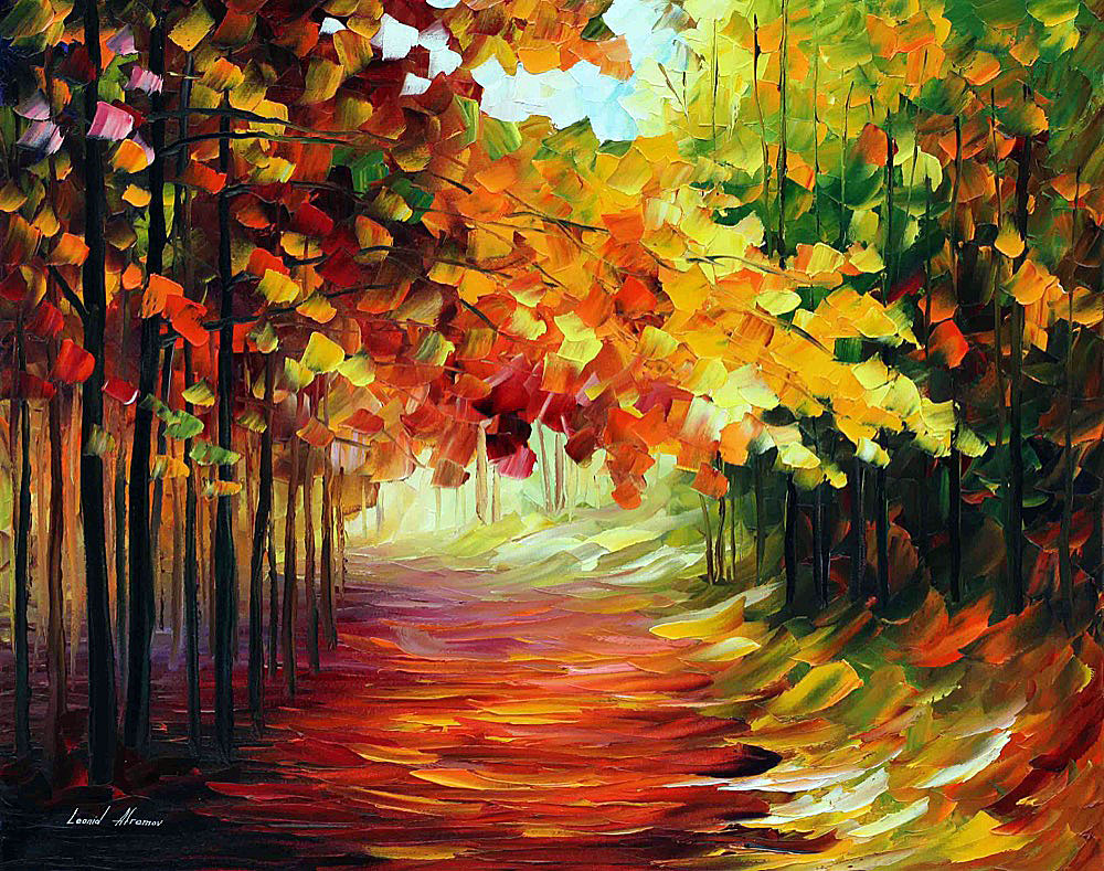 NATURE'S RICHES — PALETTE KNIFE Oil Painting On Canvas By Leonid ...