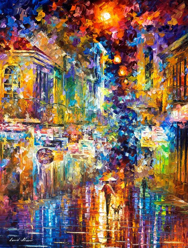 THE COLORS OF NIGHT PARIS — PALETTE KNIFE Oil Painting On Canvas By ...