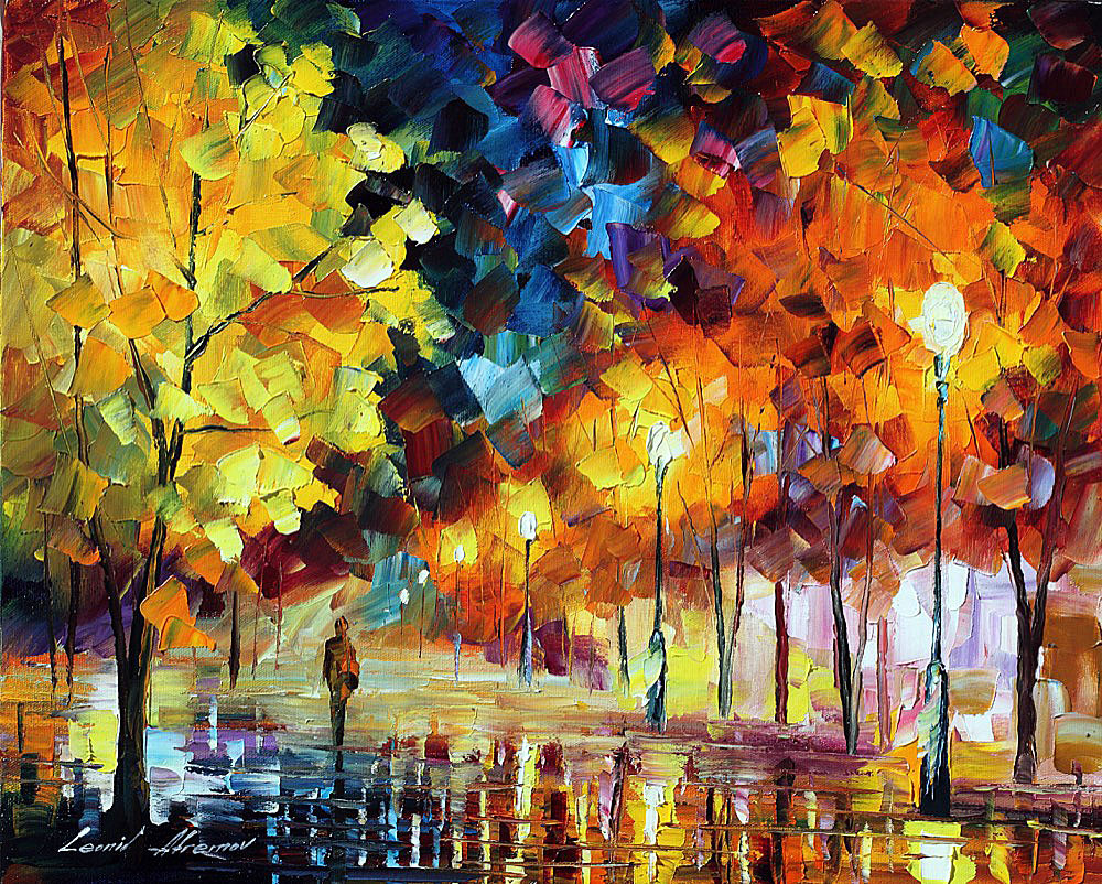 EMOTIONS — PALETTE KNIFE Oil Painting On Canvas By Leonid Afremov - Size  30X24