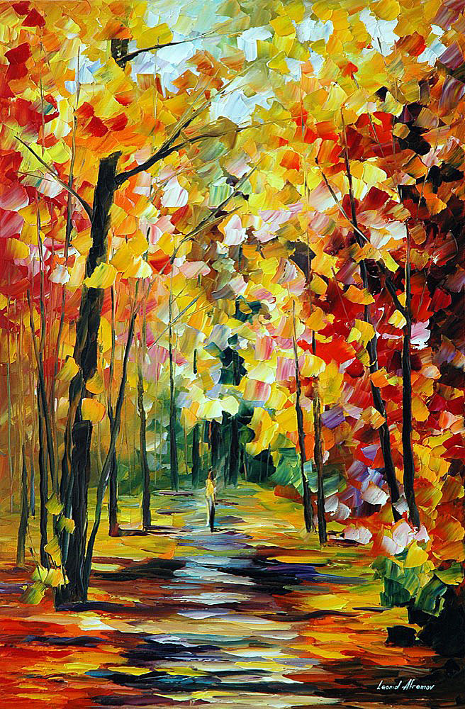 Morning Full Of Life by Leonid Afremov by Leonidafremov  Nature canvas  painting, Oil painting landscape, Landscape paintings