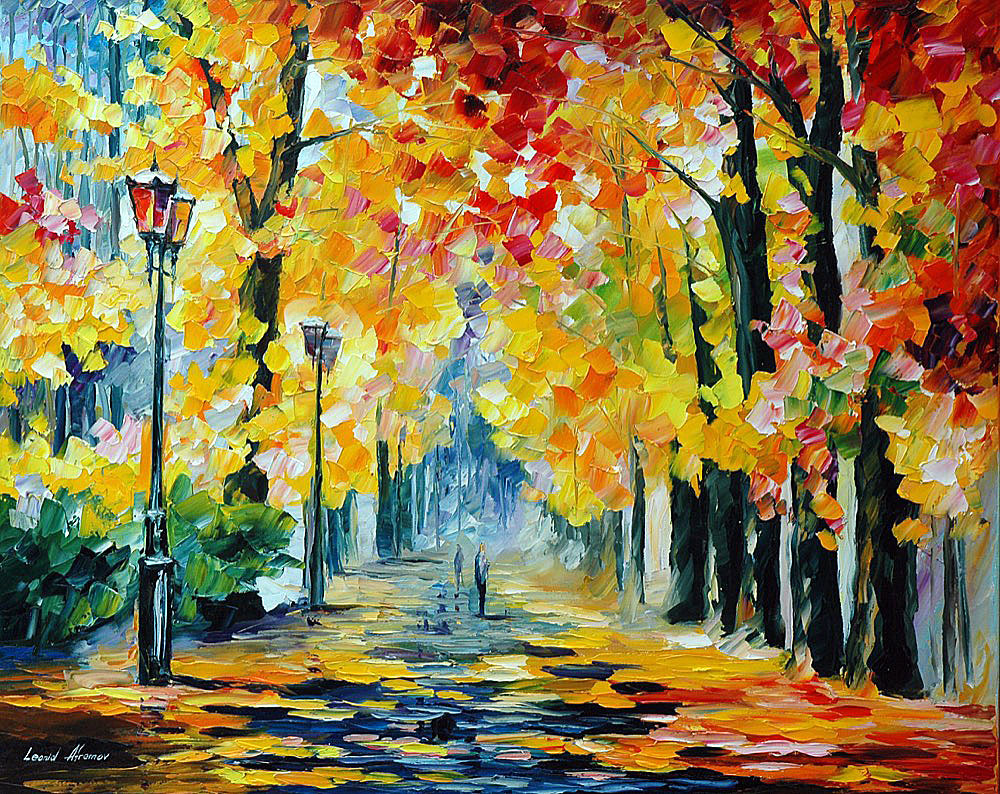 SUNDAY — PALETTE KNIFE Oil Painting On Canvas By Leonid Afremov - Size ...