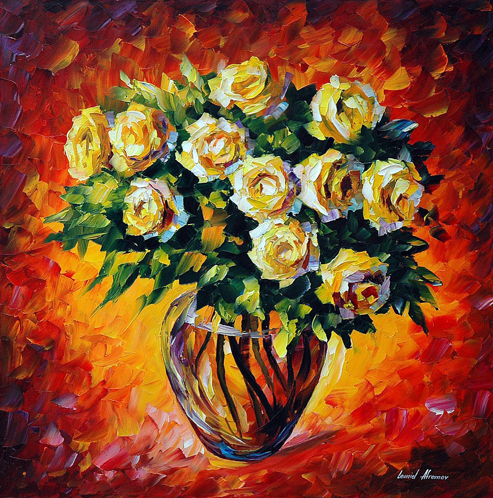 yellow rose painting