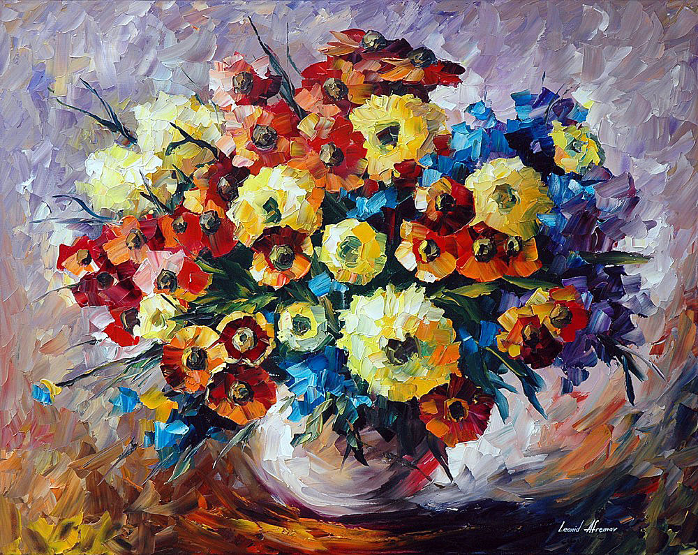 FESTIVAL — PALETTE KNIFE Oil Painting On Canvas By Leonid Afremov ...