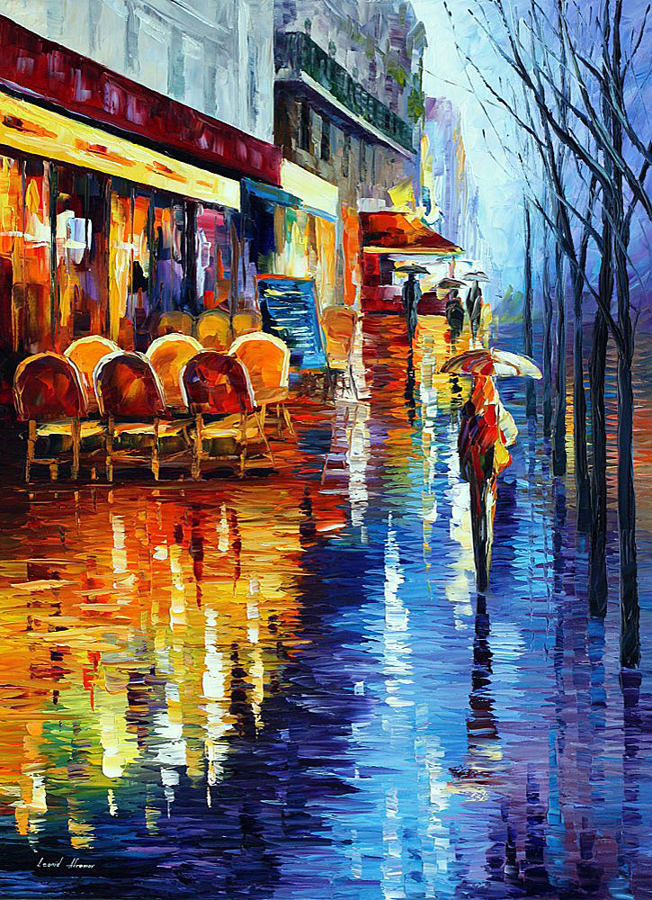 paris cafe scene paintings