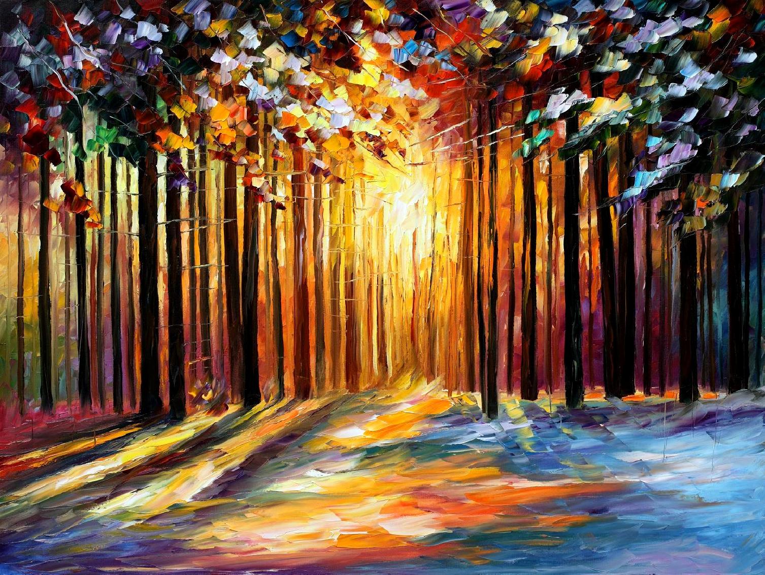 Leonid Afremov, oil on canvas, palette knife, buy original paintings, art,  famous artist, biography, official page, online gallery, large artwork,  impressionism