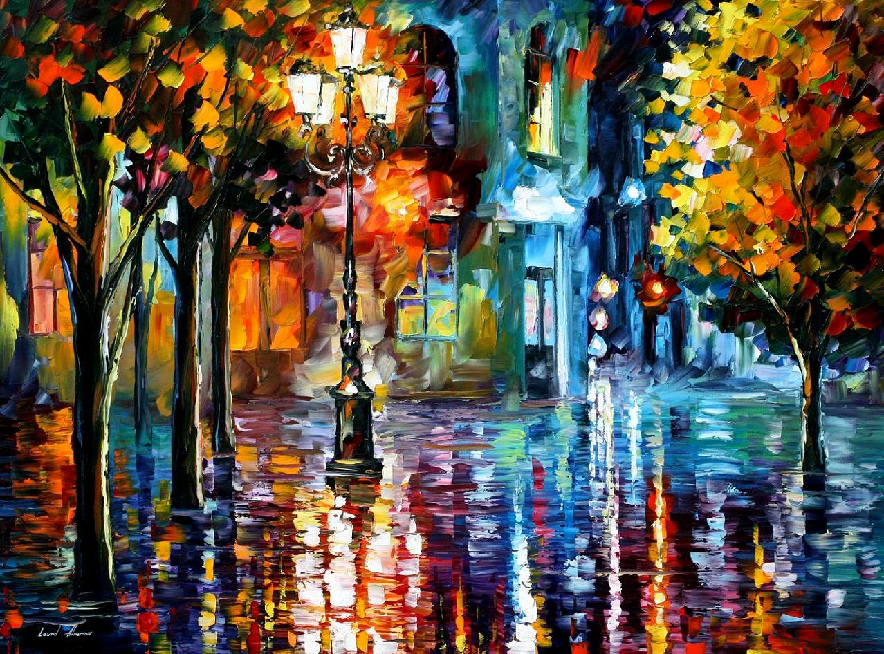 OLD STREETS - Oil Painting | Free Shipping