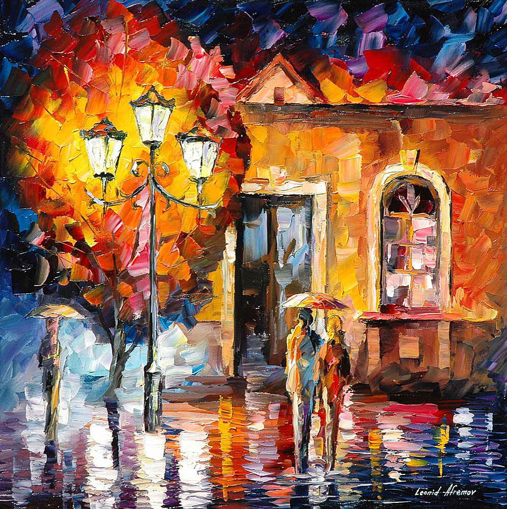 LOVE SONATA — PALETTE KNIFE Oil Painting On Canvas By Leonid Afremov ...