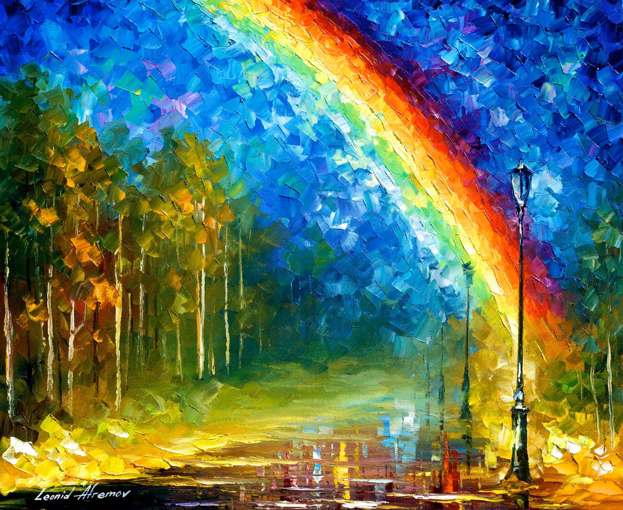 Rainbow Unicorn, Digital Art Download
