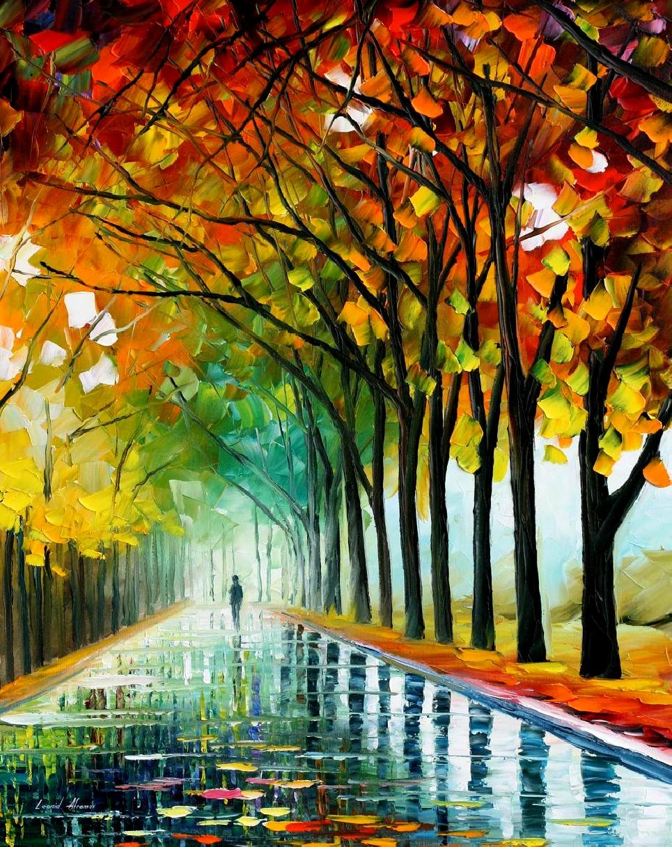 Leonid Afremov Tree Paintings