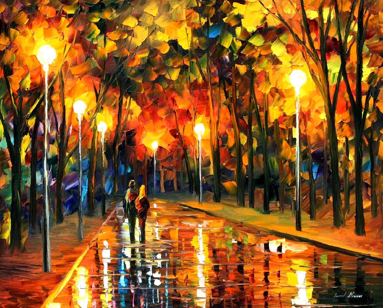 Leonid Afremov, oil on canvas, palette knife, buy original paintings, art,  famous artist, biography, official page, online gallery, large artwork,  impressionism