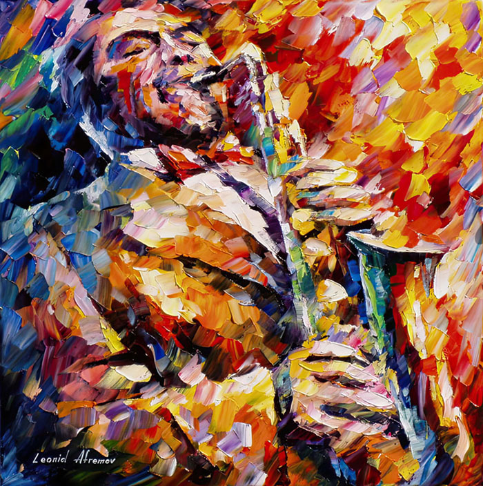 John Coltrane Jazz oil painting by Leonid Afremov